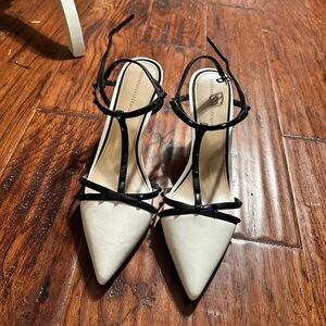 WHBM Black and White Women's Heels